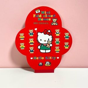 Vintage 90s Y2K Sanrio hello kitty memo pad cards with stickers